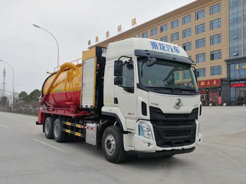 柳汽乘龍后雙橋19立方清洗吸污車