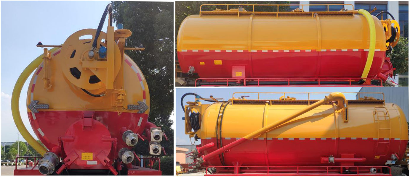 陜汽德龍后雙橋18立方聯(lián)合疏通車