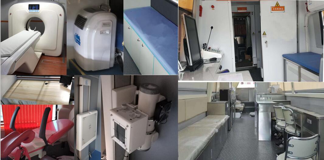 東風牌尖頭大巴實驗室檢測醫(yī)療車